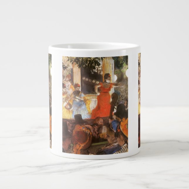 Caneca De Café Grande Cafe Concert em Les Embaixadeurs por Edgar Degas (Frente)
