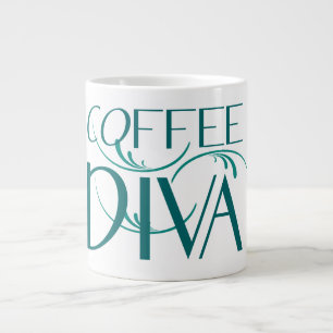 Caneca De Café Grande Café Diva Jumbo Mug