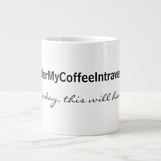 Caneca De Café Grande Café Intravenoso (Frente)