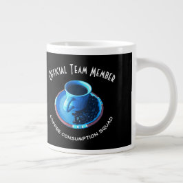 Caneca De Café Grande Café Lover Blue Cup e Saucer Personalizados