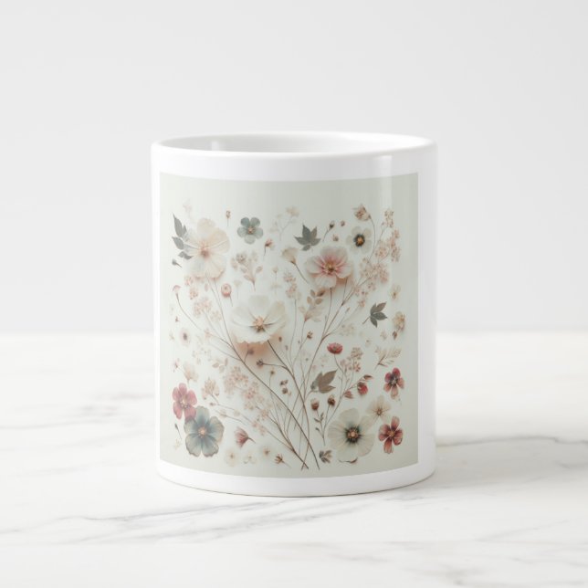 Caneca De Café Grande Café Mug, Cacau Quente (Frente)