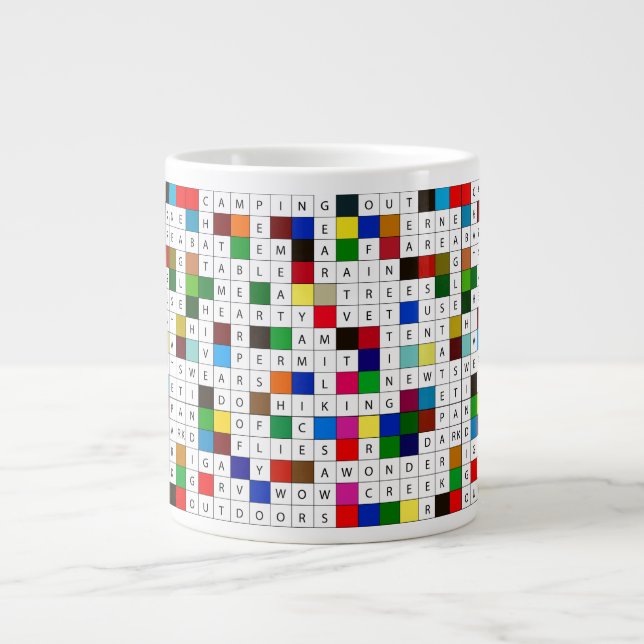 Caneca De Café Grande Café Mug com Espadas Cruzadas (Frente)