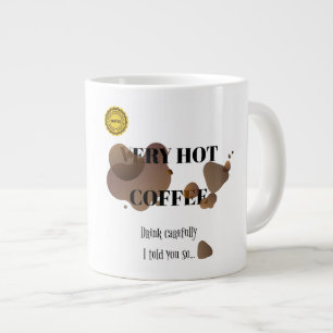 Caneca De Café Grande Café Muito Quente