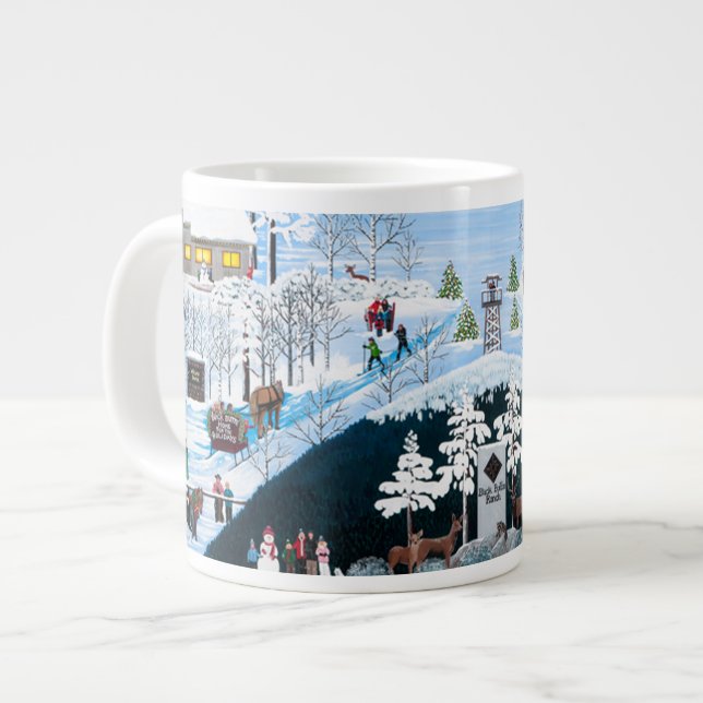 Caneca De Café Grande Café preto Mug 2 (Frente Esquerda)