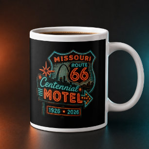 Caneca De Café Grande Café Retro Missouri Route 66