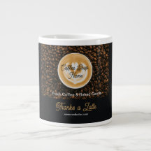 Cafe Thank You Giant Coffee Mug | Coffee Shop Appr