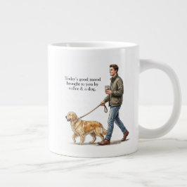 Caneca De Café Grande Café & um Começo Dourado Inicie o Dia à Direita