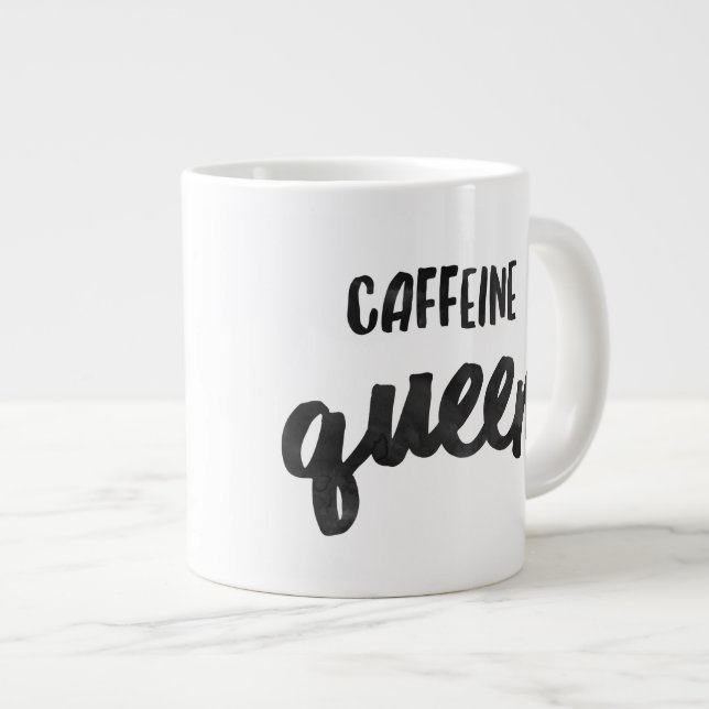Caneca De Café Grande Cafeine Queen JUMBO Mug (Frente Esquerda)