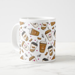 Caneca De Café Grande Cafés, Feijões, Fachos De Café, Lover De Café, Cor