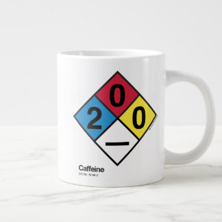 Caneca De Café Grande Caffeine — Rótulo de Segurança NFPA
