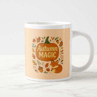 Caneca De Café Grande Cair Deixa Cozy Autumn Coffee Mug