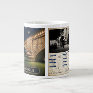 Caneca De Café Grande Calendário de Iluminação da Ponte de Londres 2026