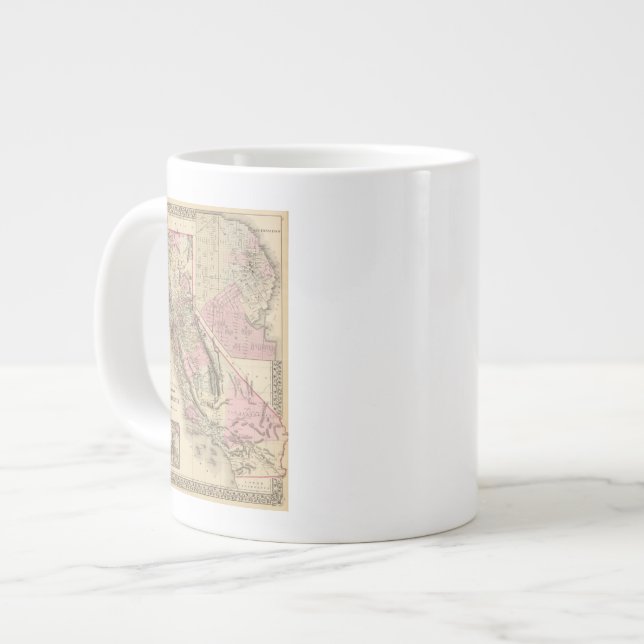Caneca De Café Grande Califórnia, São Francisco (Frente Esquerda)