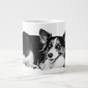 Caneca De Café Grande Calma da manhã com um amigo leal