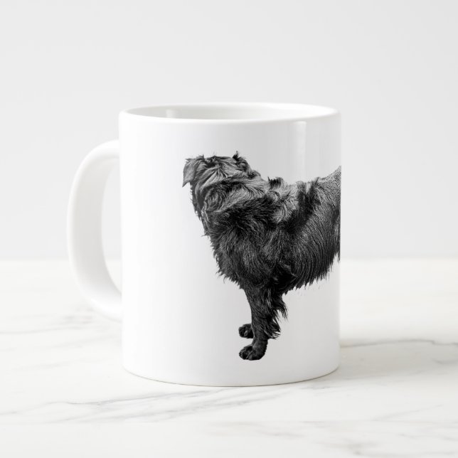 Caneca De Café Grande Calma de Anel de Colheita (Frente Esquerda)