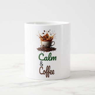 Caneca De Café Grande Calma e café