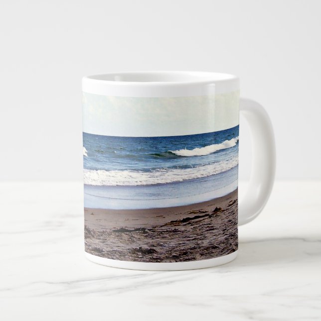 Caneca De Café Grande Calma Matinal em Delray Beach (Frente Esquerda)