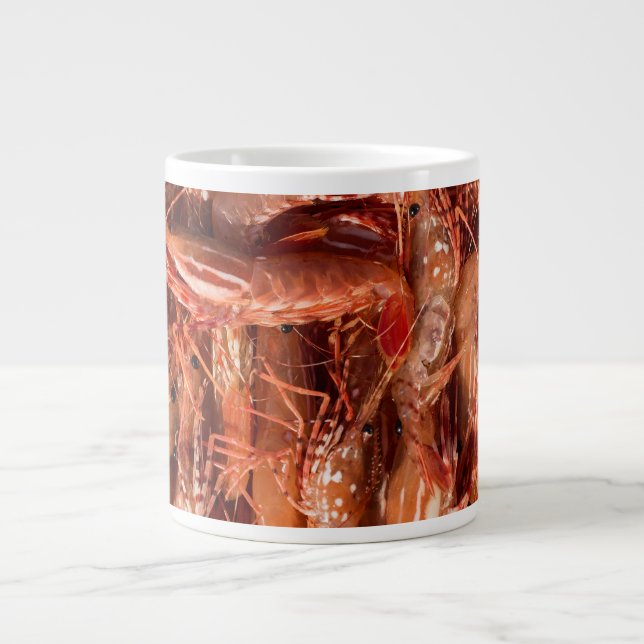 Caneca De Café Grande Camarões Deliciosos (Frente)