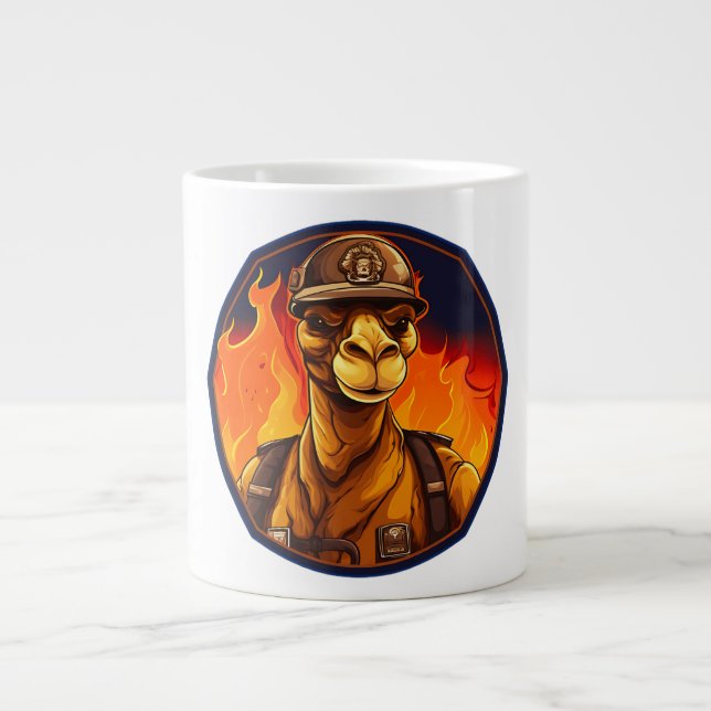 Caneca De Café Grande Camel Firefighter (Frente)