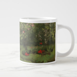 Caneca De Café Grande Camille Pissarro Jardim Rosa