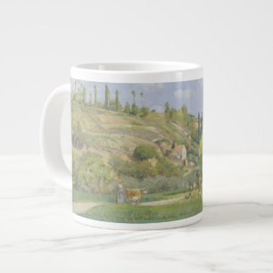 Caneca De Café Grande Camille Pissarro  Um Cowherd em Valhermeil, Auvers