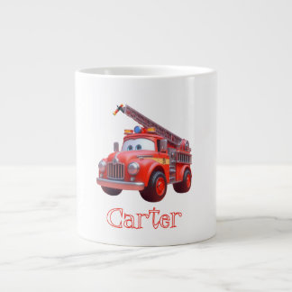 Caneca De Café Grande Caminhão de bombeiros