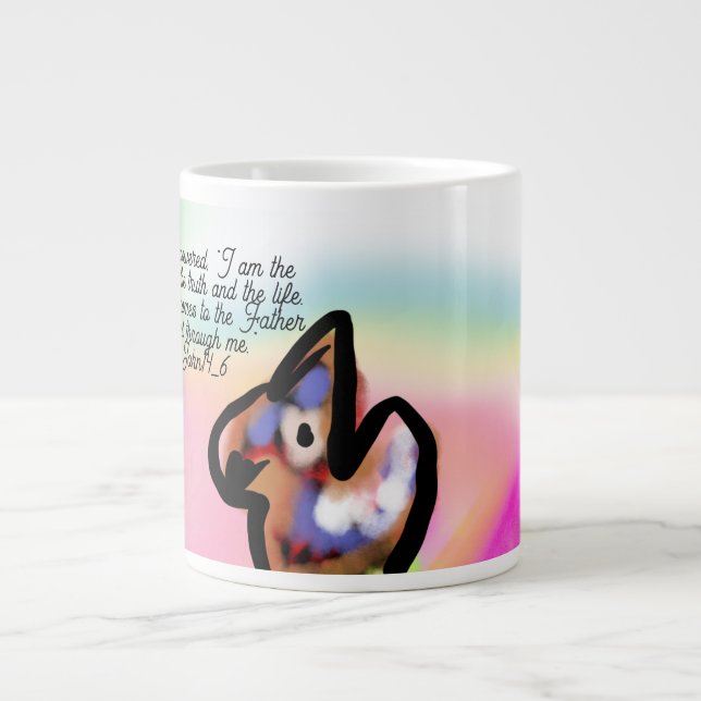 Caneca De Café Grande caminho de Jesus (Frente)