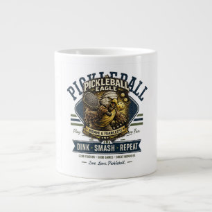 Caneca De Café Grande Camisa Vintage Retro Pickleball Eagle – Corajoso &