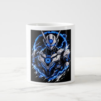 Caneca De Café Grande 🔷 Camiseta de Robô Futurista | NEX