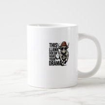 Camiseta engraçada "Este Lhama Não Quer Seu Drama"