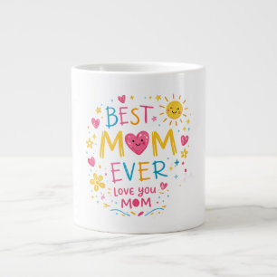 Caneca De Café Grande Camiseta Melhor Mãe do Mundo