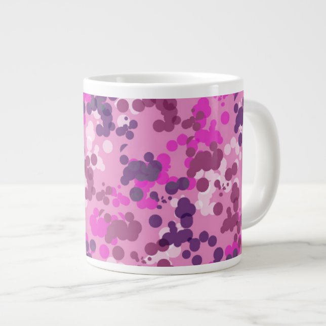 Caneca De Café Grande Camo pontilhado (Frente Esquerda)