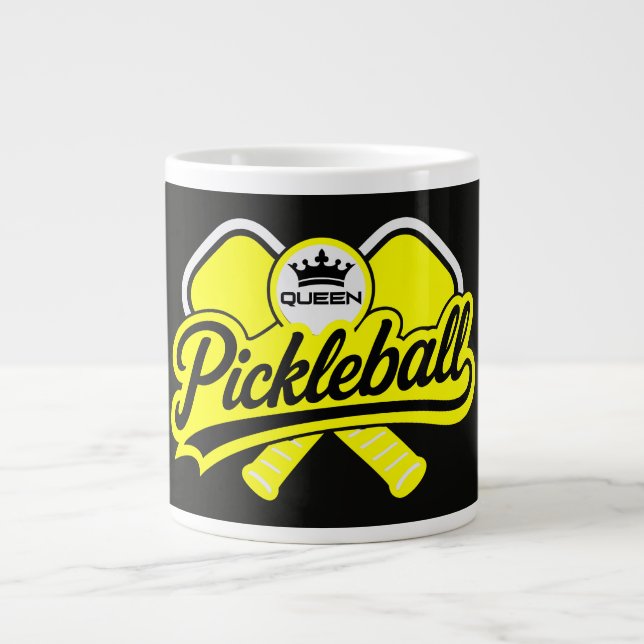 Caneca De Café Grande Campeã Rainha de Pickleball (Frente)