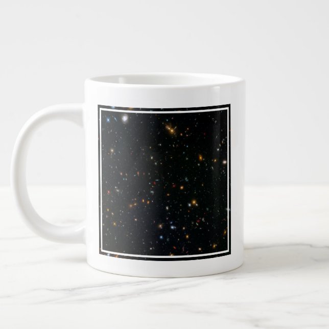 Caneca De Café Grande Campo paralelo do Galaxy Cluster Abell 370. (Esquerda)