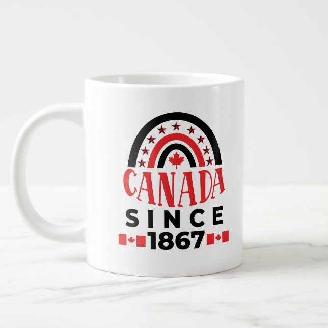 Caneca De Café Grande Canadá desde 1867 (Esquerda)