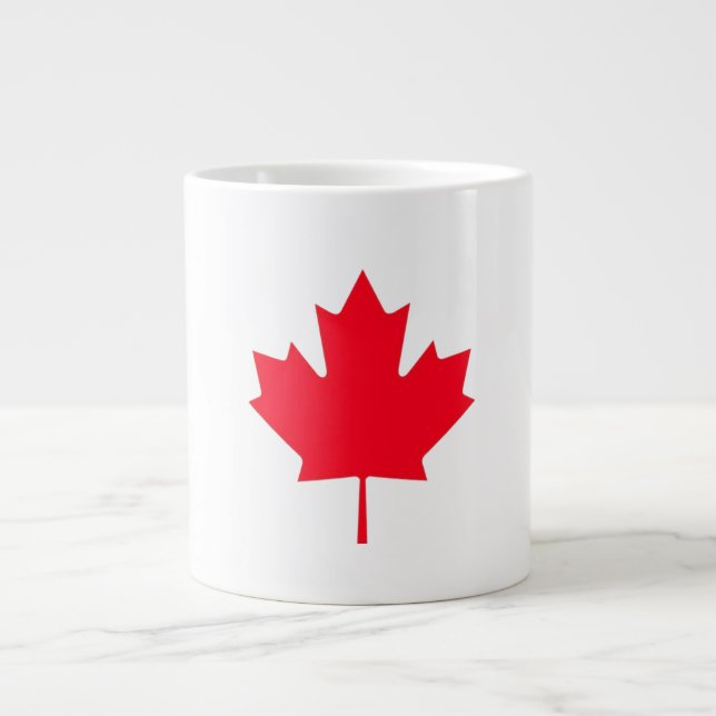 Caneca De Café Grande Canadian Maple Leaf Specialty Mug (Frente)