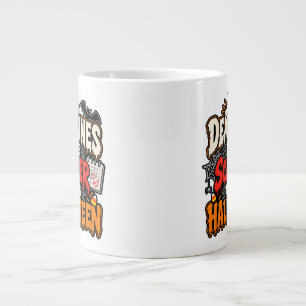 Caneca De Café Grande Canais São Mais Assustadores Que o Dia das Bruxas