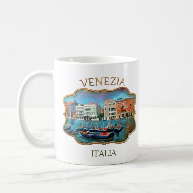 Caneca De Café Grande Canal - Veneza, Itália Café Mug (Esquerda)