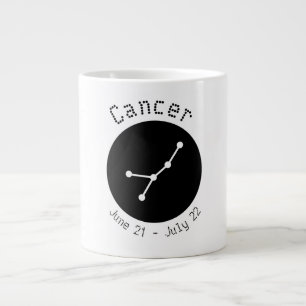 Caneca De Café Grande Cancer Dot Line Jumbo Mug