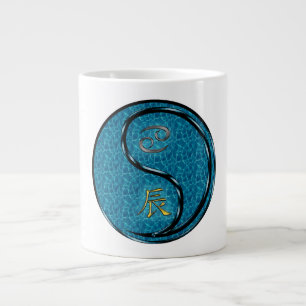 Caneca De Café Grande Câncer & Dragão de Água
