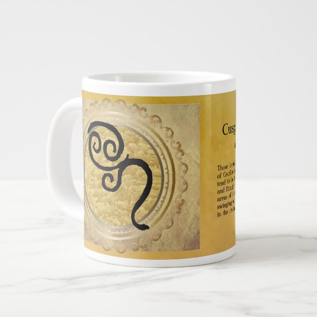 Caneca De Café Grande Cancer Leo Cusp Mug (Frente Esquerda)