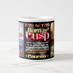 Caneca De Café Grande Cancer Leo zodiac Jumbo Mug 7/20 a 7/25