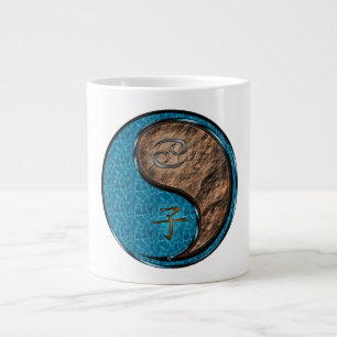 Caneca De Café Grande Câncer & Rato da Terra