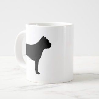 Caneca De Café Grande Cane Corso Raça Silhouettes