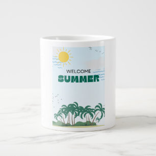 Caneca De Café Grande Caneca café amostra ilha verão 