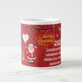Caneca De Café Grande “Caneca Feliz Ano Novo 2026 – Celebre com Brilho