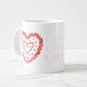 CANECA DE CAFÉ GRANDE CANECA GRANDE BRANCA AMOR