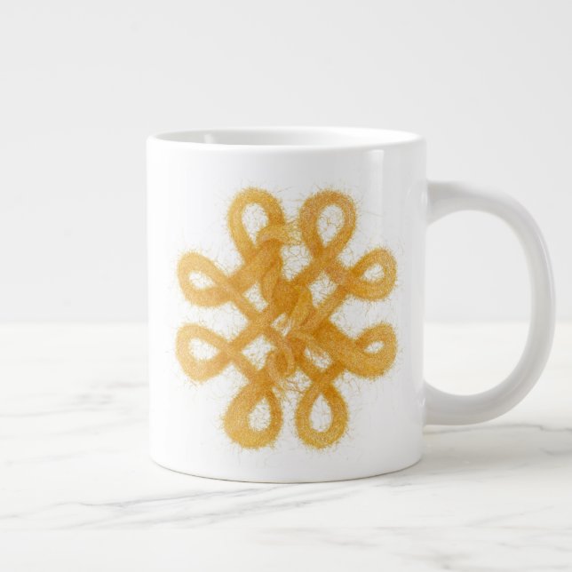 CANECA DE CAFÉ GRANDE CANECA GRANDE NÓ CELTA DOURADO (Direita)