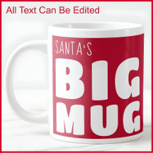 Caneca Grande Nome Personalizado Vermelho C81 & Br