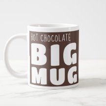 Caneca Marrom Grande de Chocolate Quente Personali